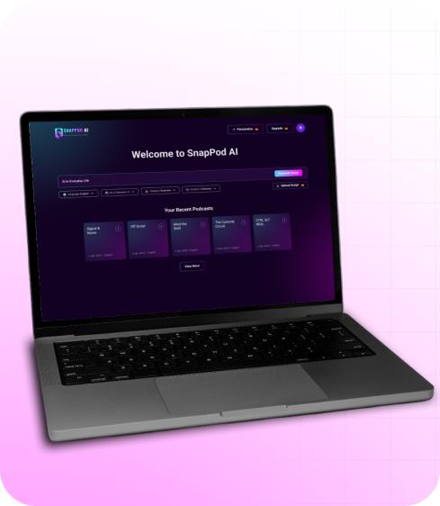 SnapPod AI Dashboard